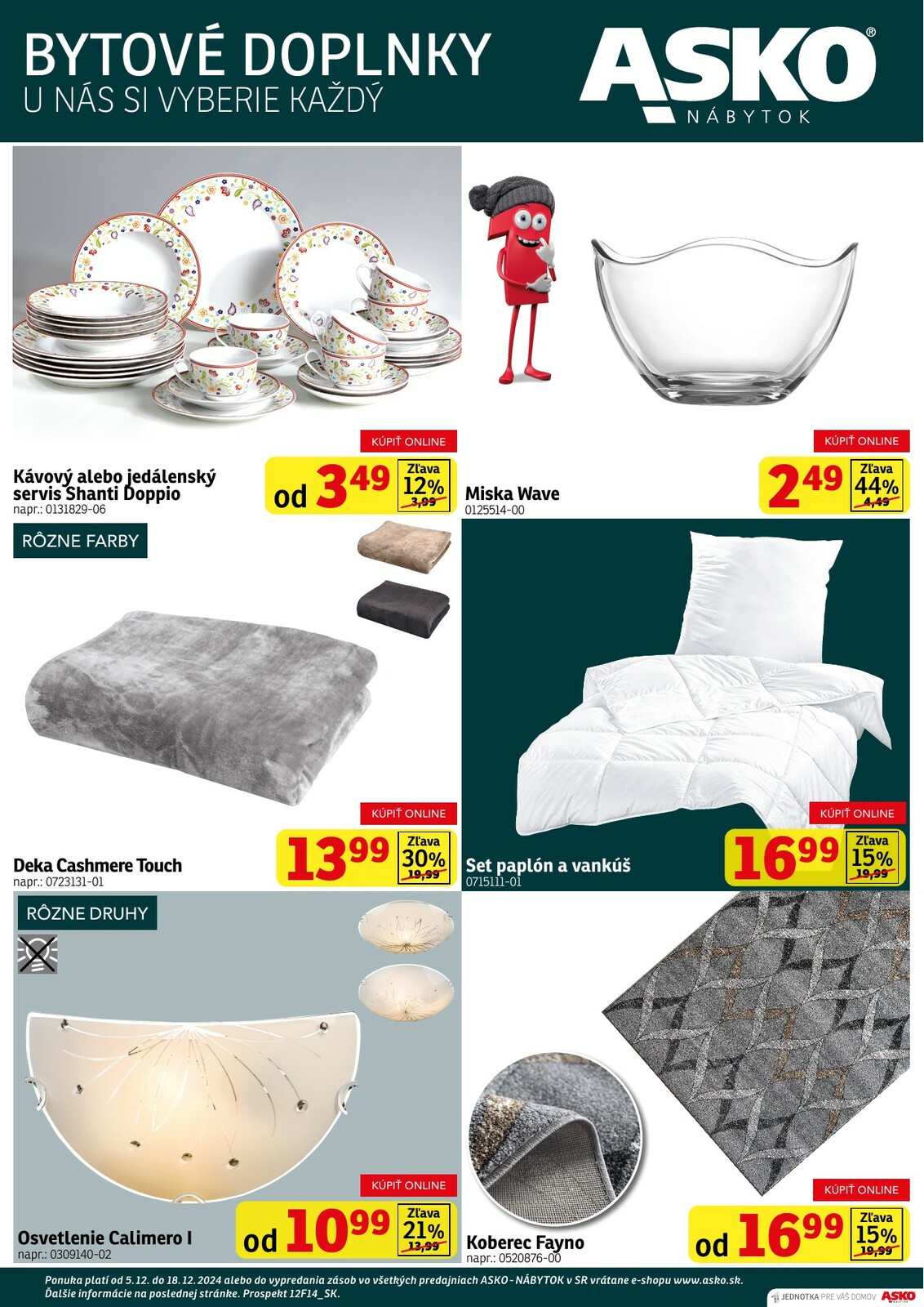ASKO NÁBYTOK - Bytové doplnky za skvelé ceny